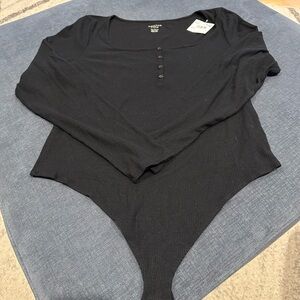 Black Long Sleeve Bodysuit